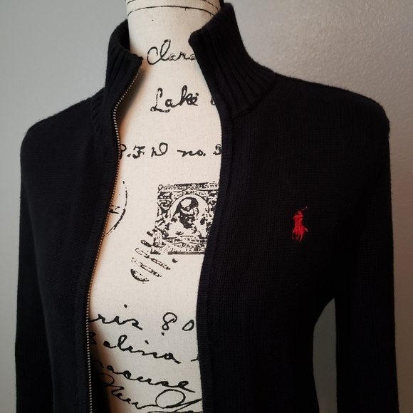 Ralph Lauren Sport Sweaters - Ralph Lauren Sport Black Zip Up Sweater Small